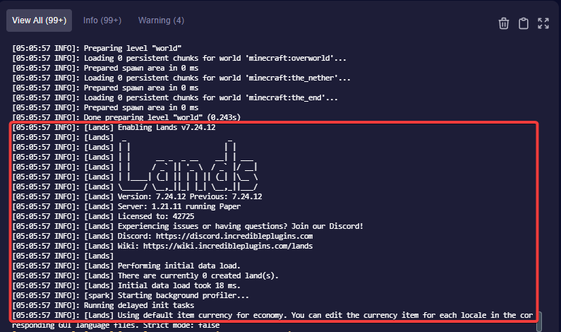 Verify plugin installation screenshot